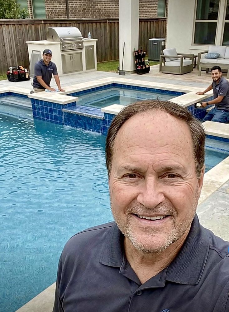 Jim Monkemeir, owner of Creative Lifestyle Pools in Houston, TX